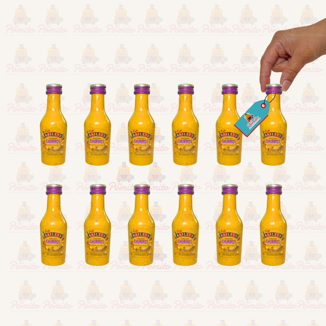 (12 piezas) Mini Baileys Cinnamon Churros 50 ml.