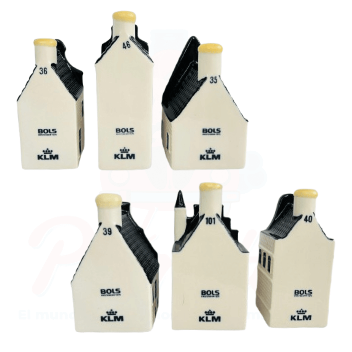 Mini Ginebra Blue Delfts 35 ml. (Casitas)