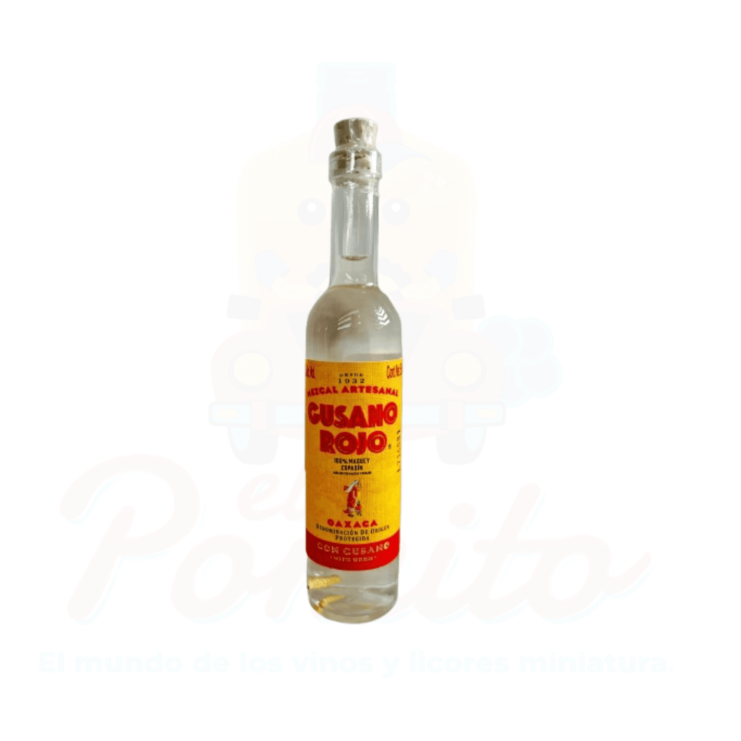 Mini Mezcal Gusano Rojo 50ml.