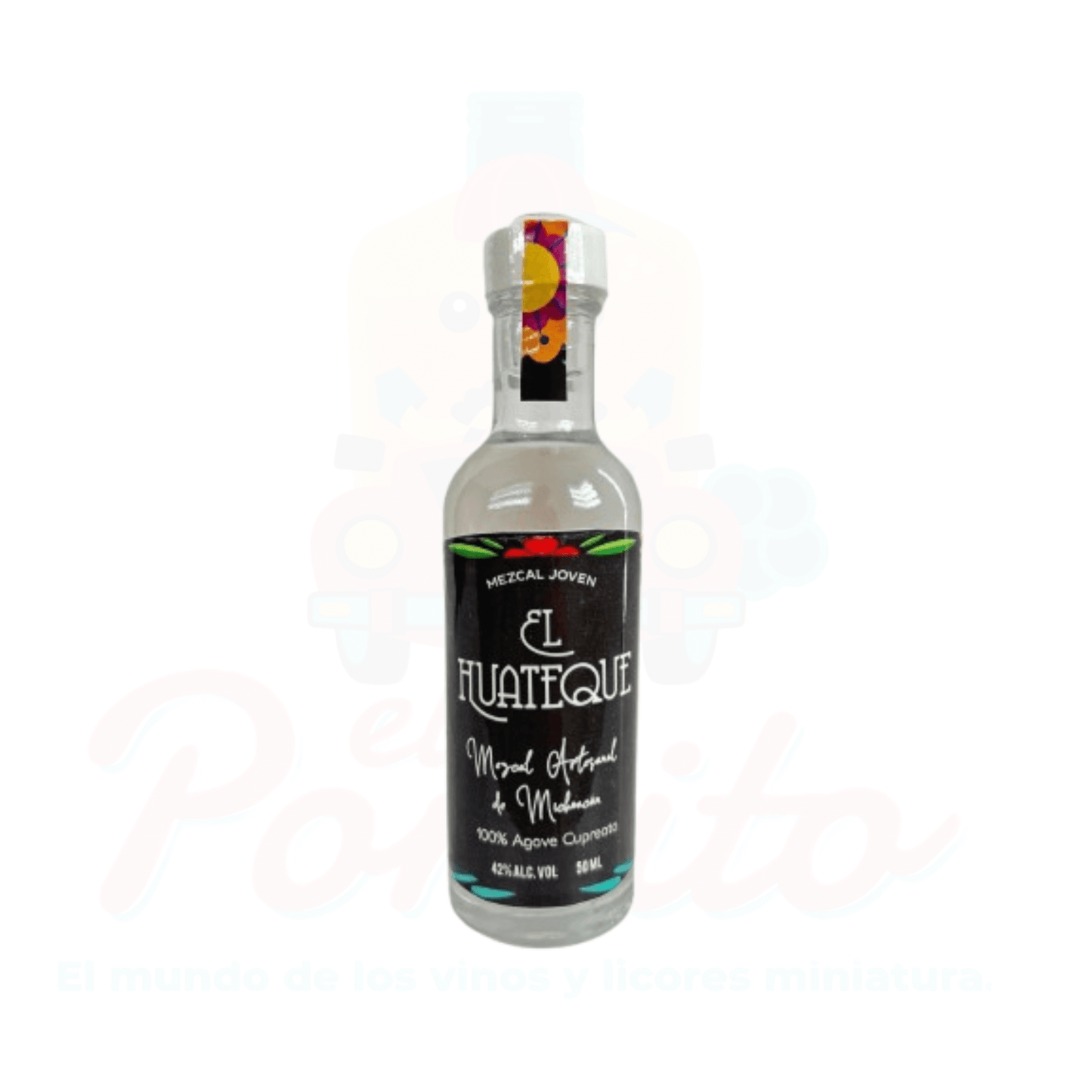 Mini Mezcal Joven El Huateque 50 ml.