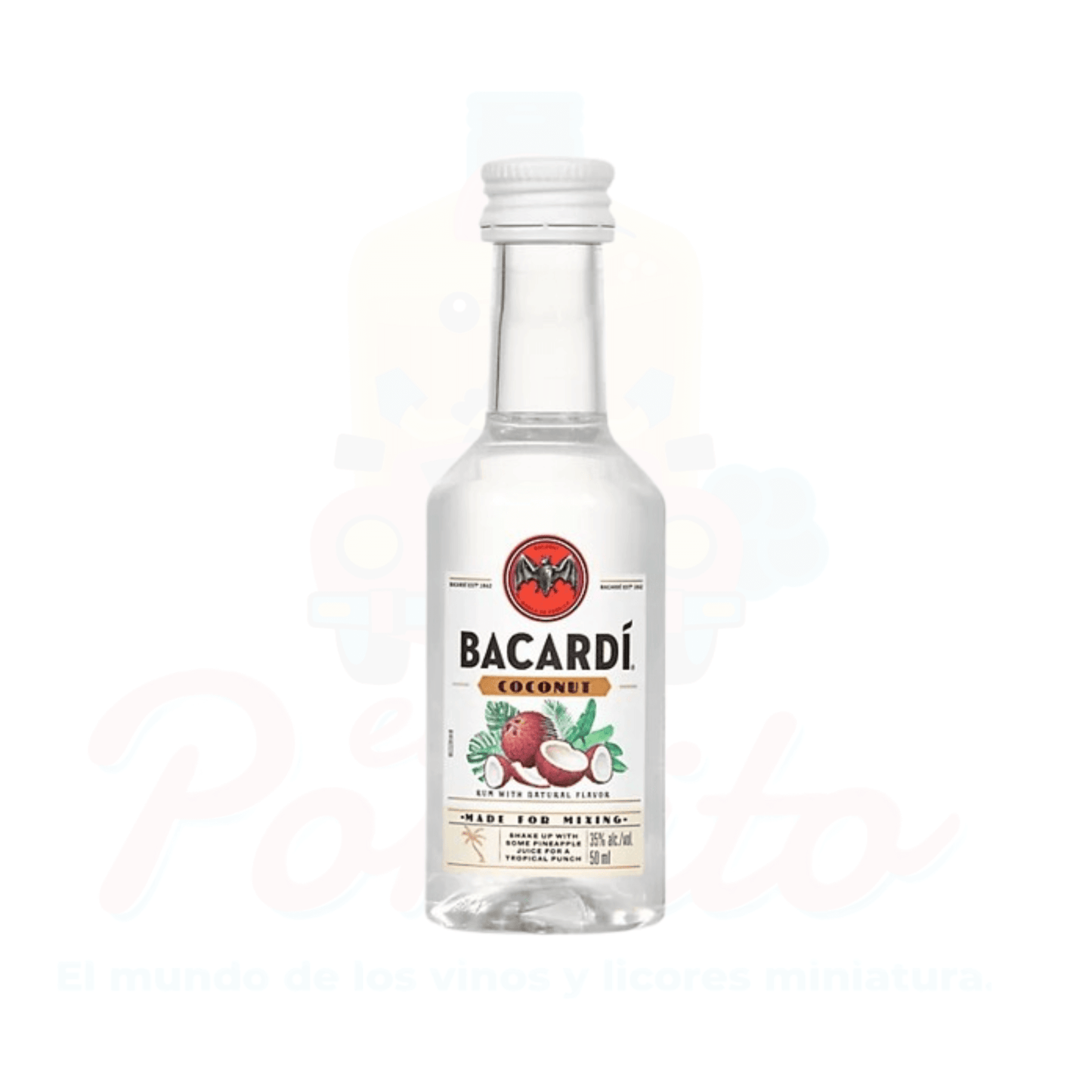 Mini Ron Bacardi Coconut 50ml.
