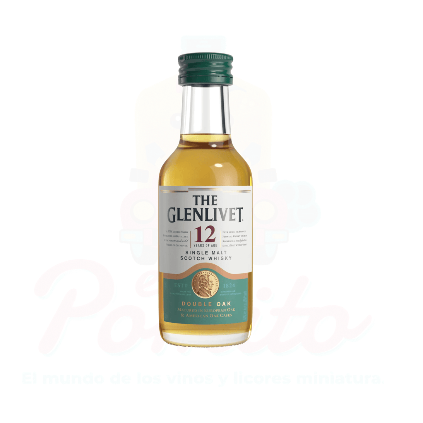 Mini Whisky The Glenlivet 12, 50 ml.