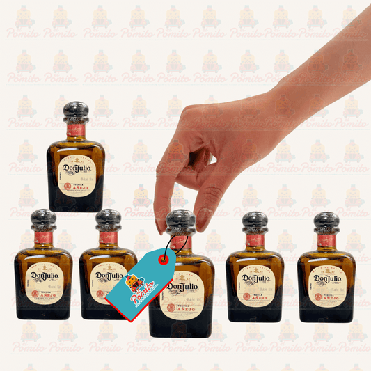 (6 Piezas) Mini Tequila Don Julio Añejo 50 ml.