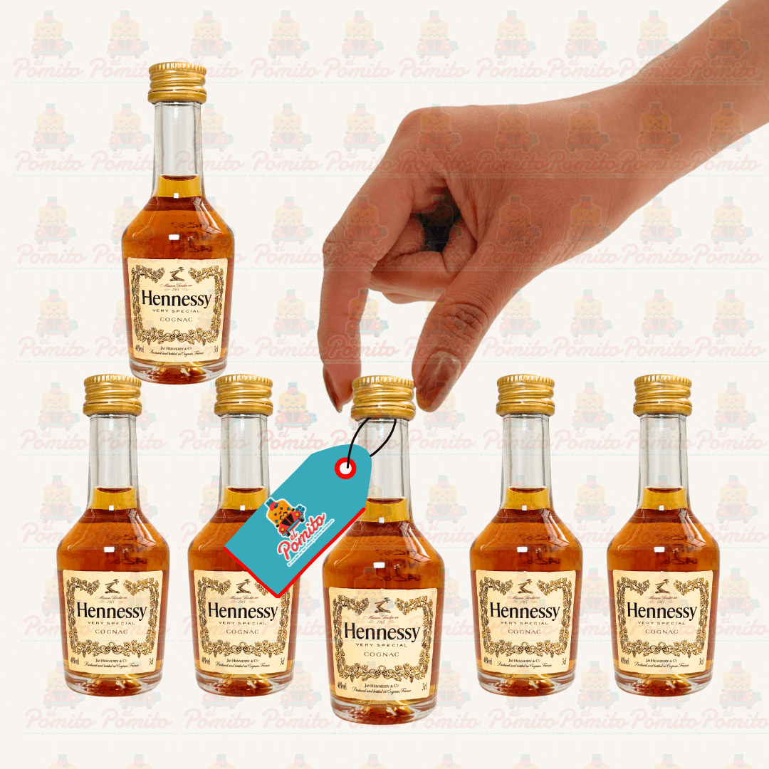 (6 Piezas) Mini Cogñac Hennessy Very Special 30 ml.