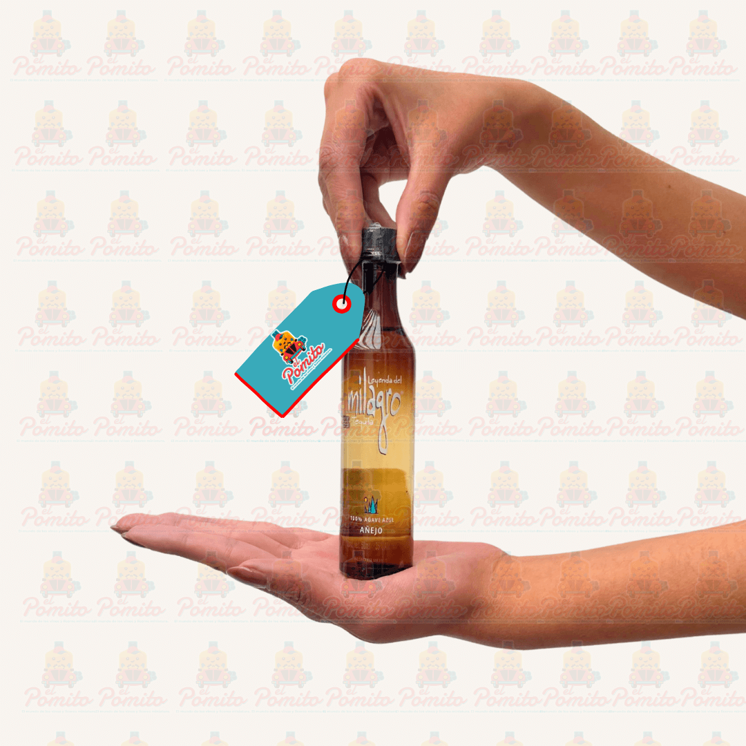 Mini Tequila Leyenda del Milagro Añejo 50 ml.