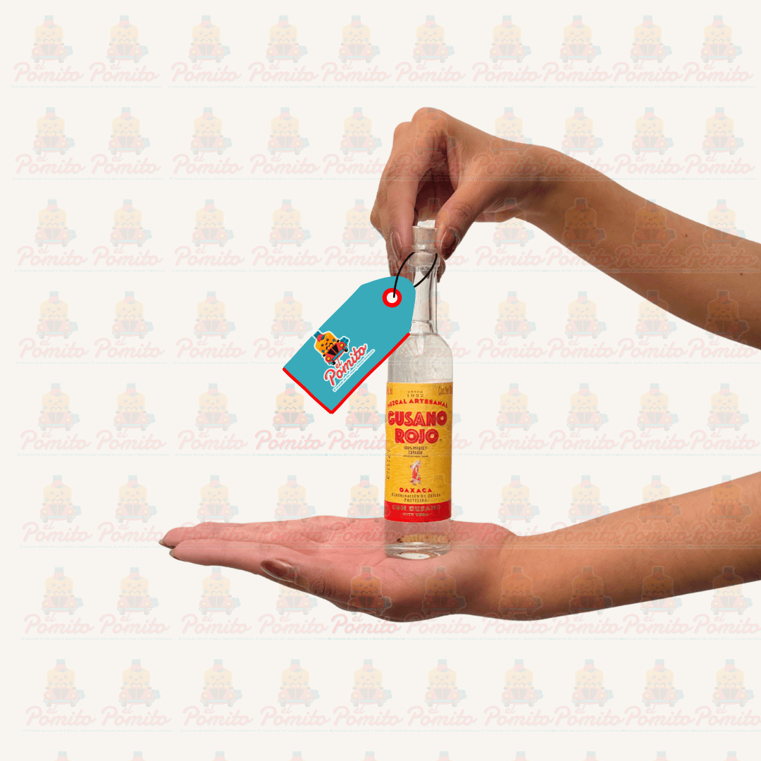 Mini Mezcal Gusano Rojo 50ml.