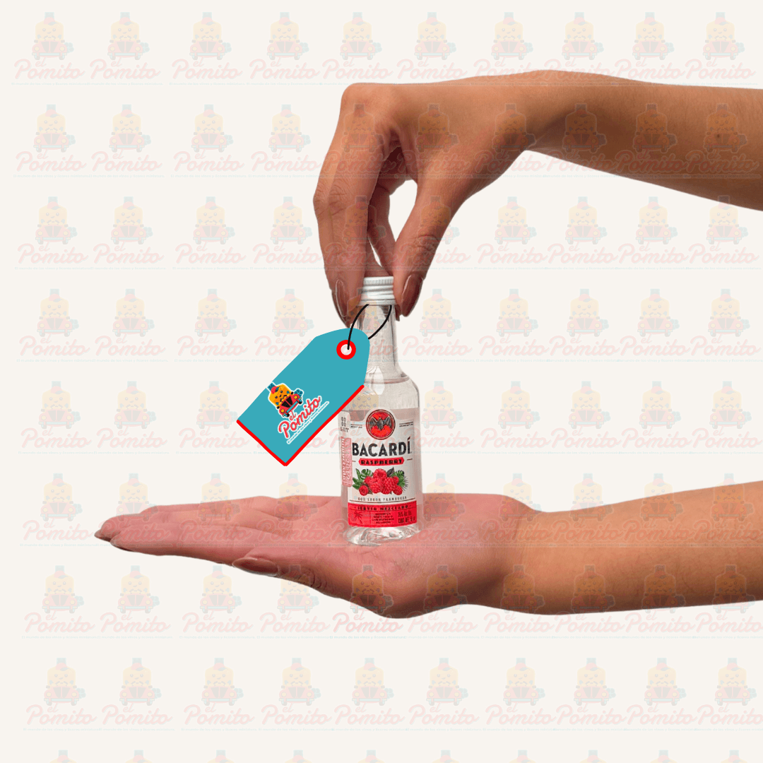 Mini Ron Bacardi Raspberry 50 ml.