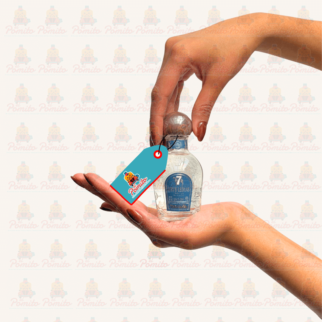 Mini Tequila Siete Leguas Blanco 50 ml.