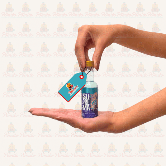 Mini Licor De Agave Suprema Azul Blueberry 50ml.