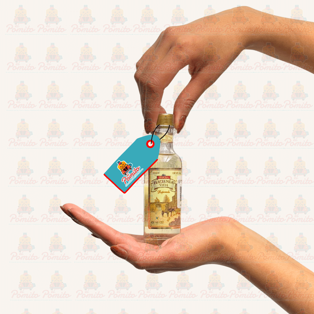 Mini Tequila Hacienda Vieja Reposado 50 ml.