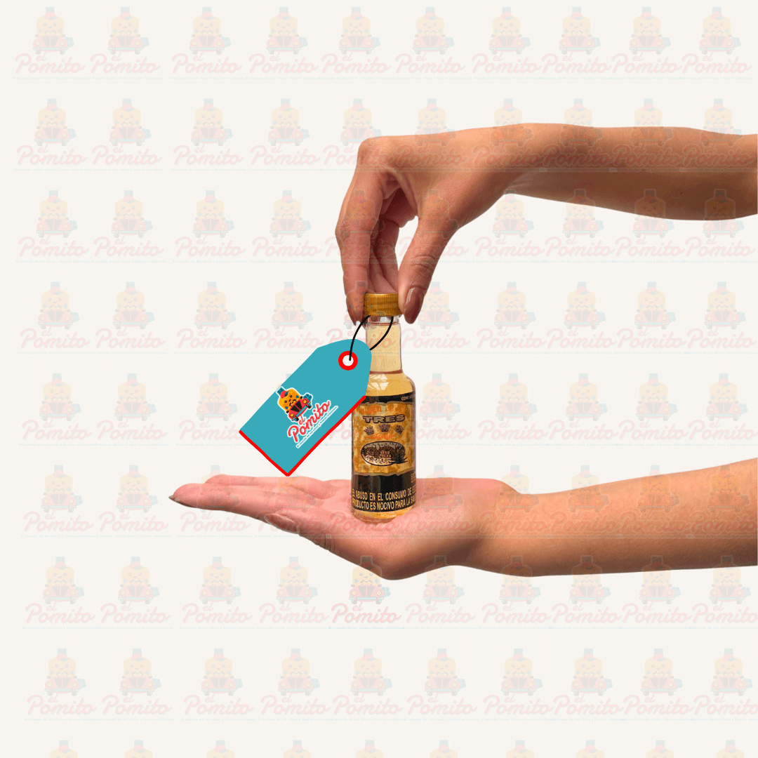 Mini Mezcal de Olla Tres Coronas 50ml.