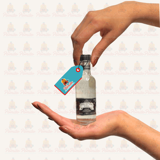 Mini Tequila Hacienda Vieja Reposado Cristalino 50 ml.