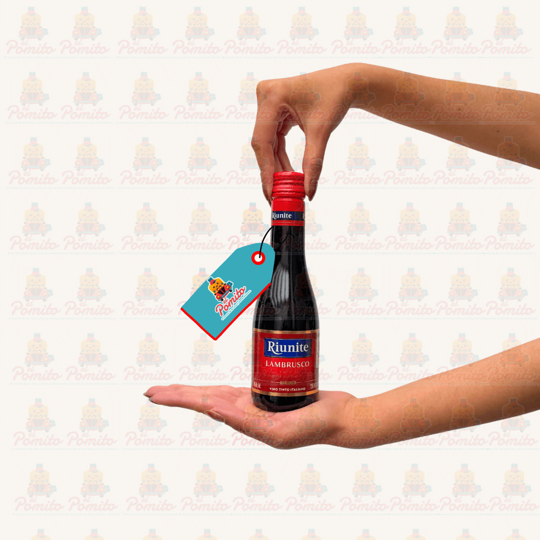 Mini Vino Tinto Riunite Lambrusco 187 ml.