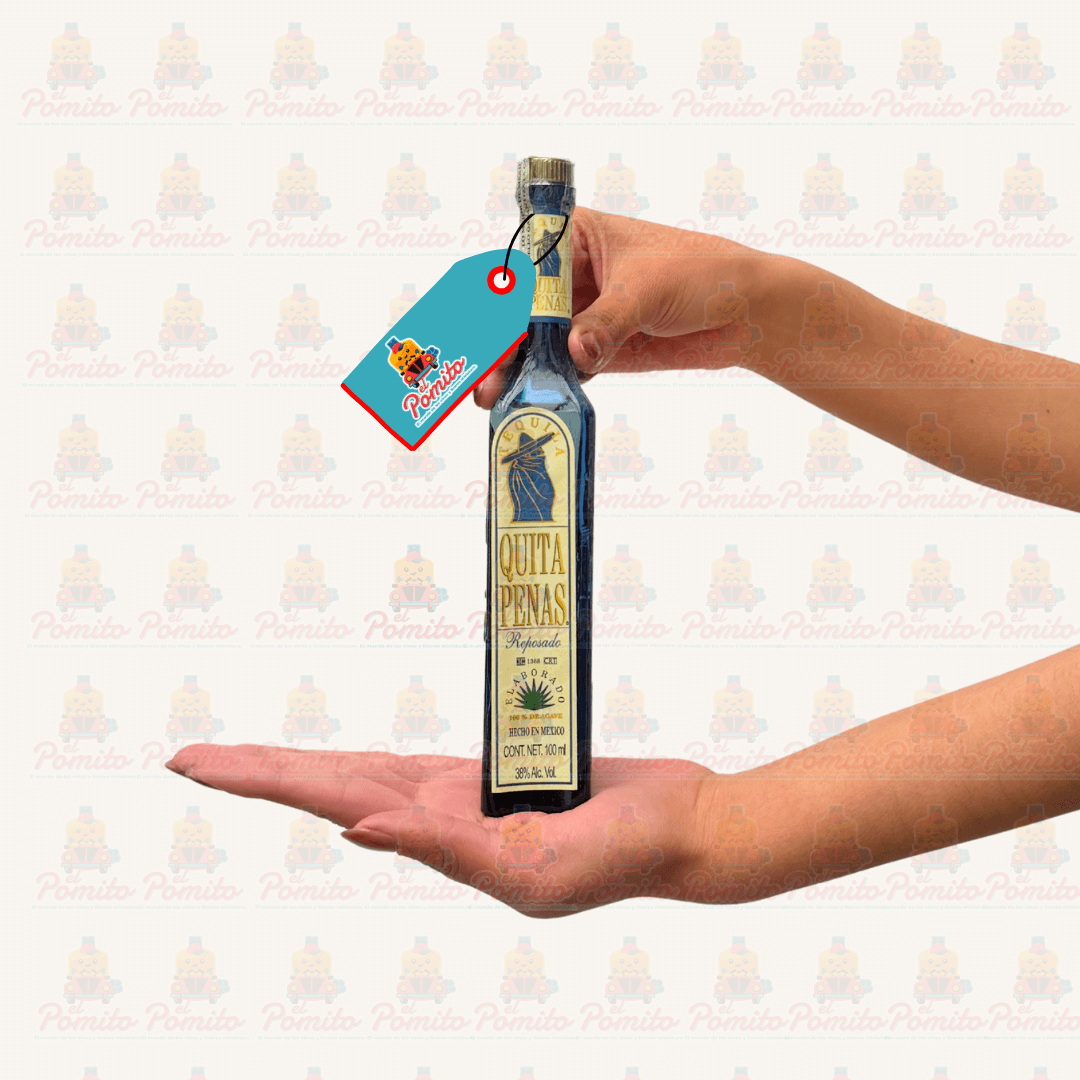 Mini Tequila Quita Penas Reposado 100 ml.