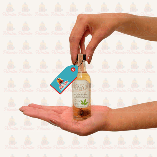Mini Mezcal Alas de Ángel Doble Destilado De Cannabis 50ml.