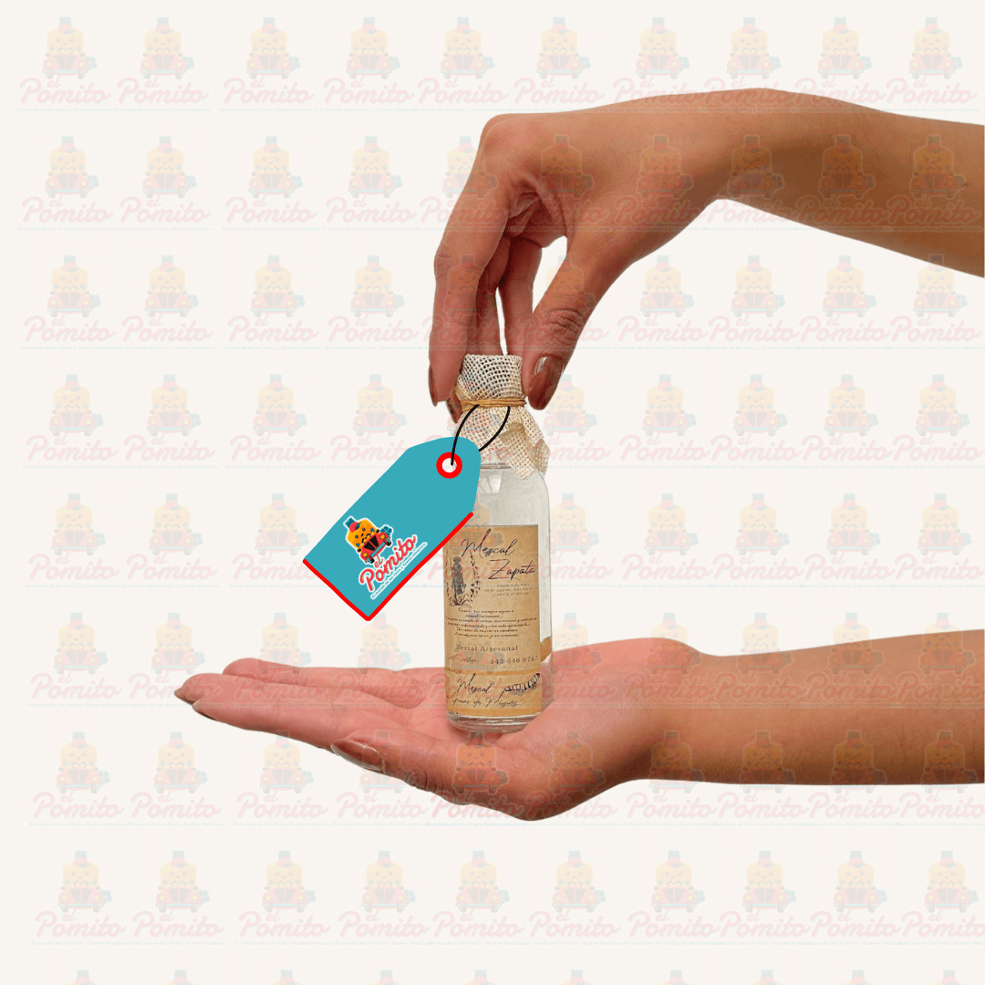 Mini Mezcal Zapata Gusano de Maguey 50ml.