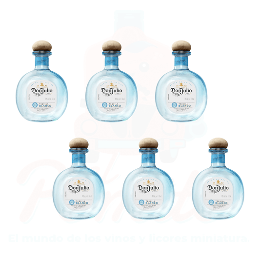 (6 Piezas) Mini Tequila Don Julio Blanco 50 ml.