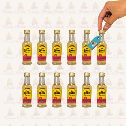 (12 Piezas) Mini Tequila Jose Cuervo Especial Gold 50 ml.