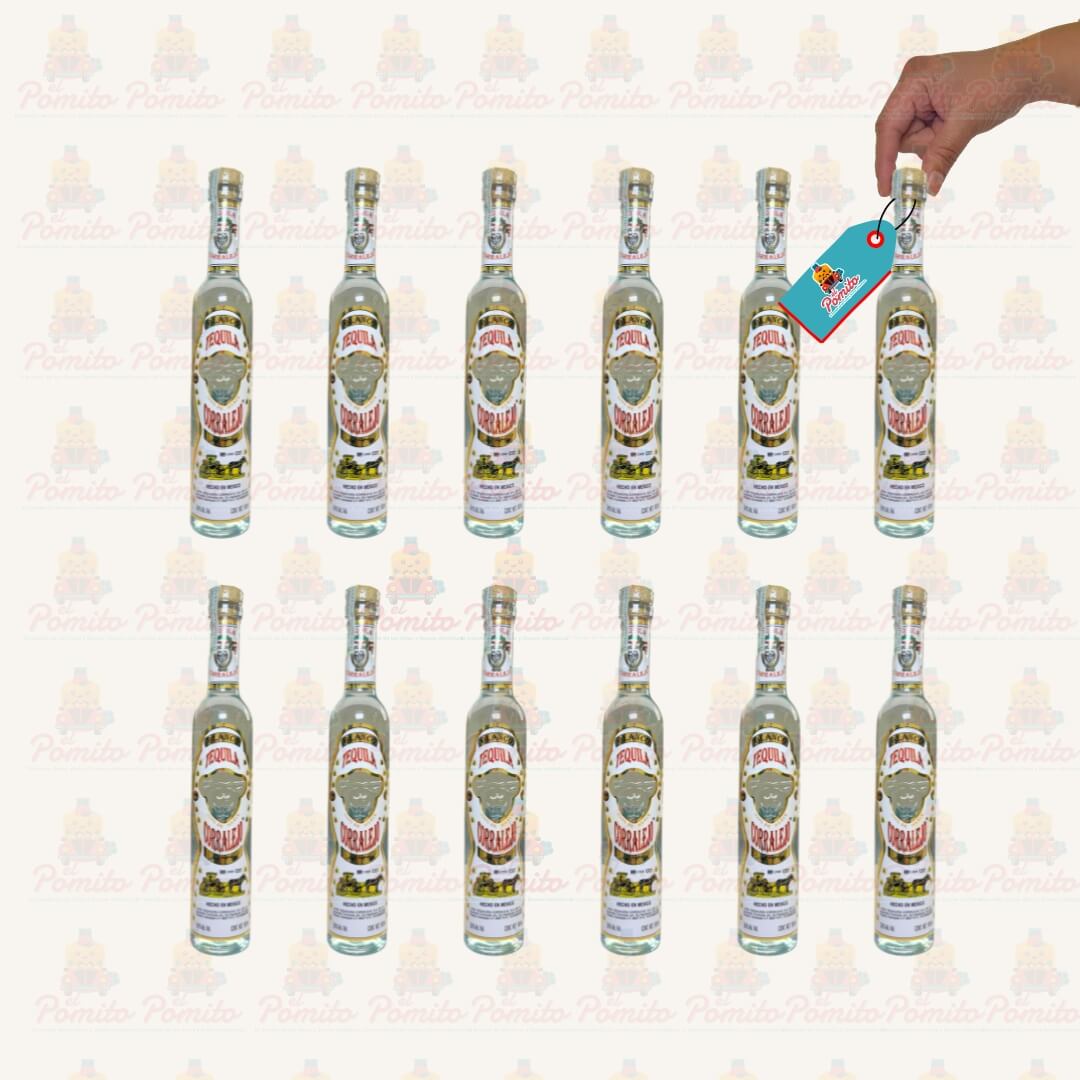 (12 piezas) Mini Tequila Corralejo Blanco 100ml.