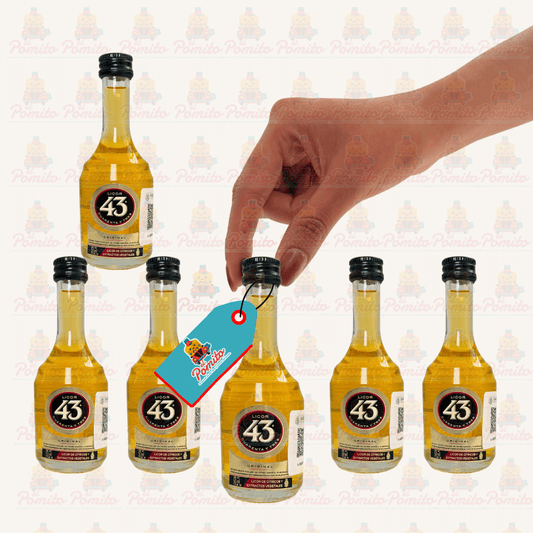 (6 Piezas) Mini Licor 43, 50 ml.