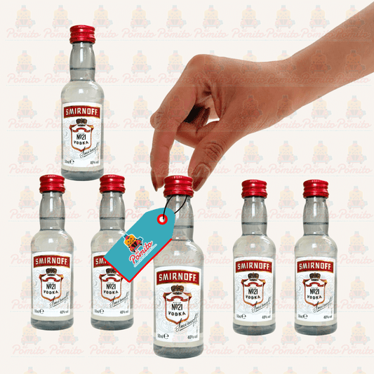 (6 Piezas) Mini Smirnoff 50 ml.