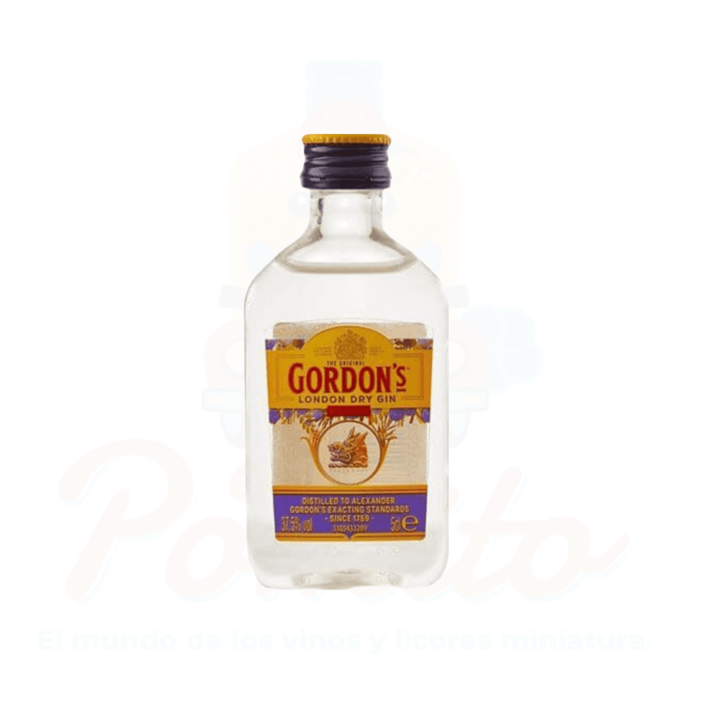 Mini Ginebra Gordon's London Dry Gin 50 ml.
