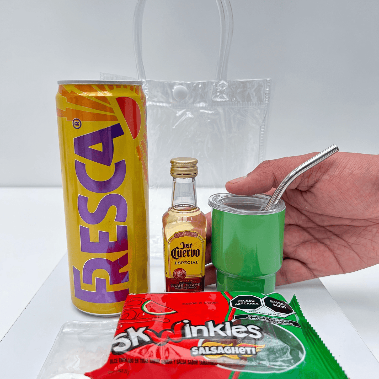 Mini Kit  Palomita Jose Cuervo (Con Mini Termo)