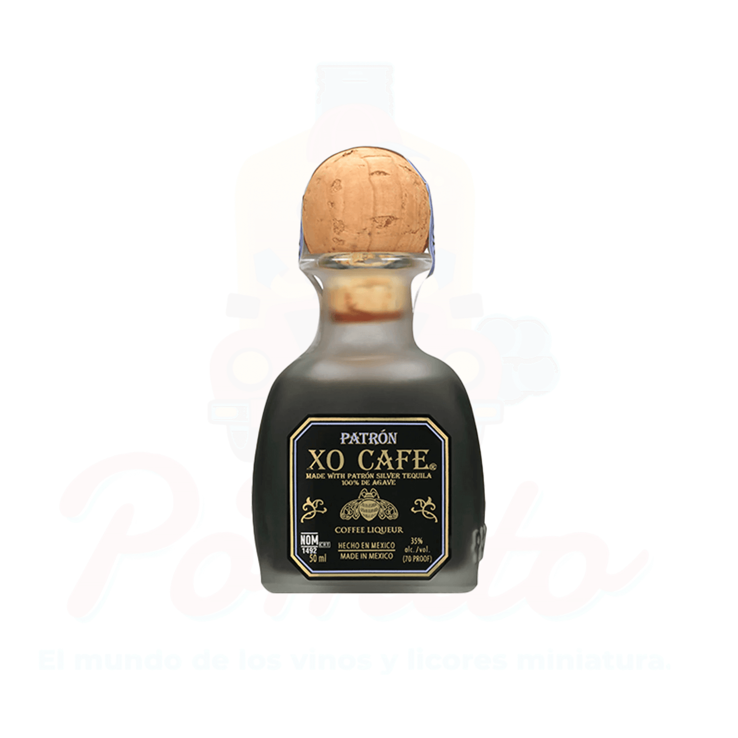 Mini Patrón Licor de Cafe XO 50 ml.
