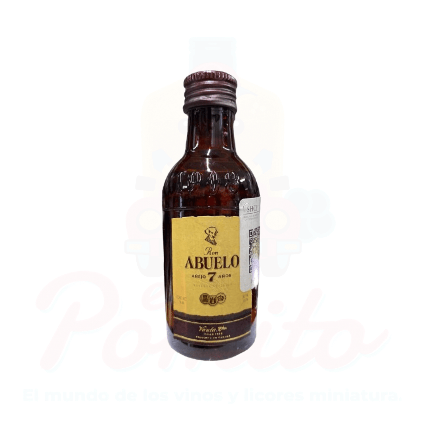 Mini Ron Abuelo 7 Años Añejo 50ml.
