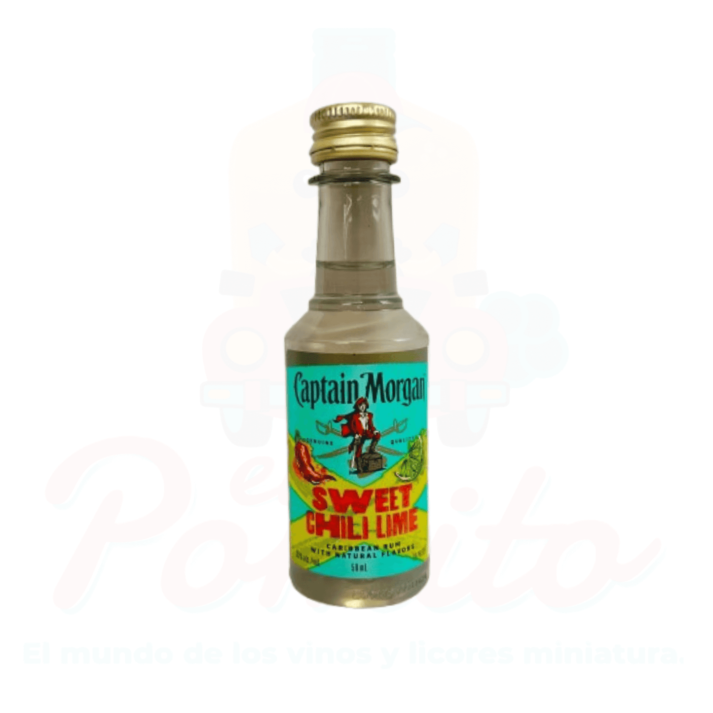 Mini Ron Captain Morgan Sweet Chili Lime 50ml.