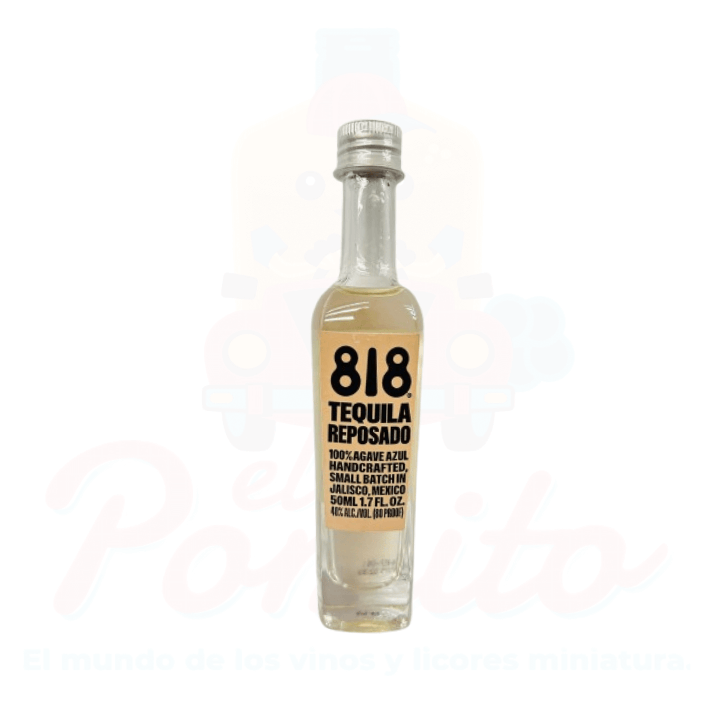 Mini Tequila 818 Reposado 50ml.