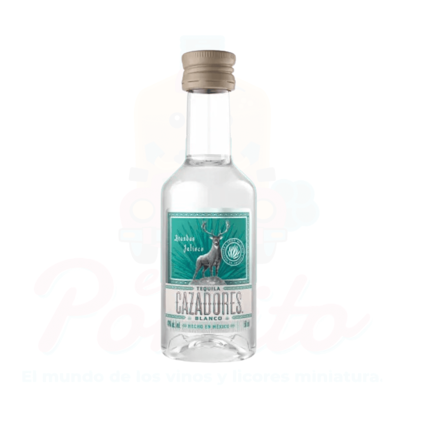 Mini Tequila Cazadores Blanco 50 ml.