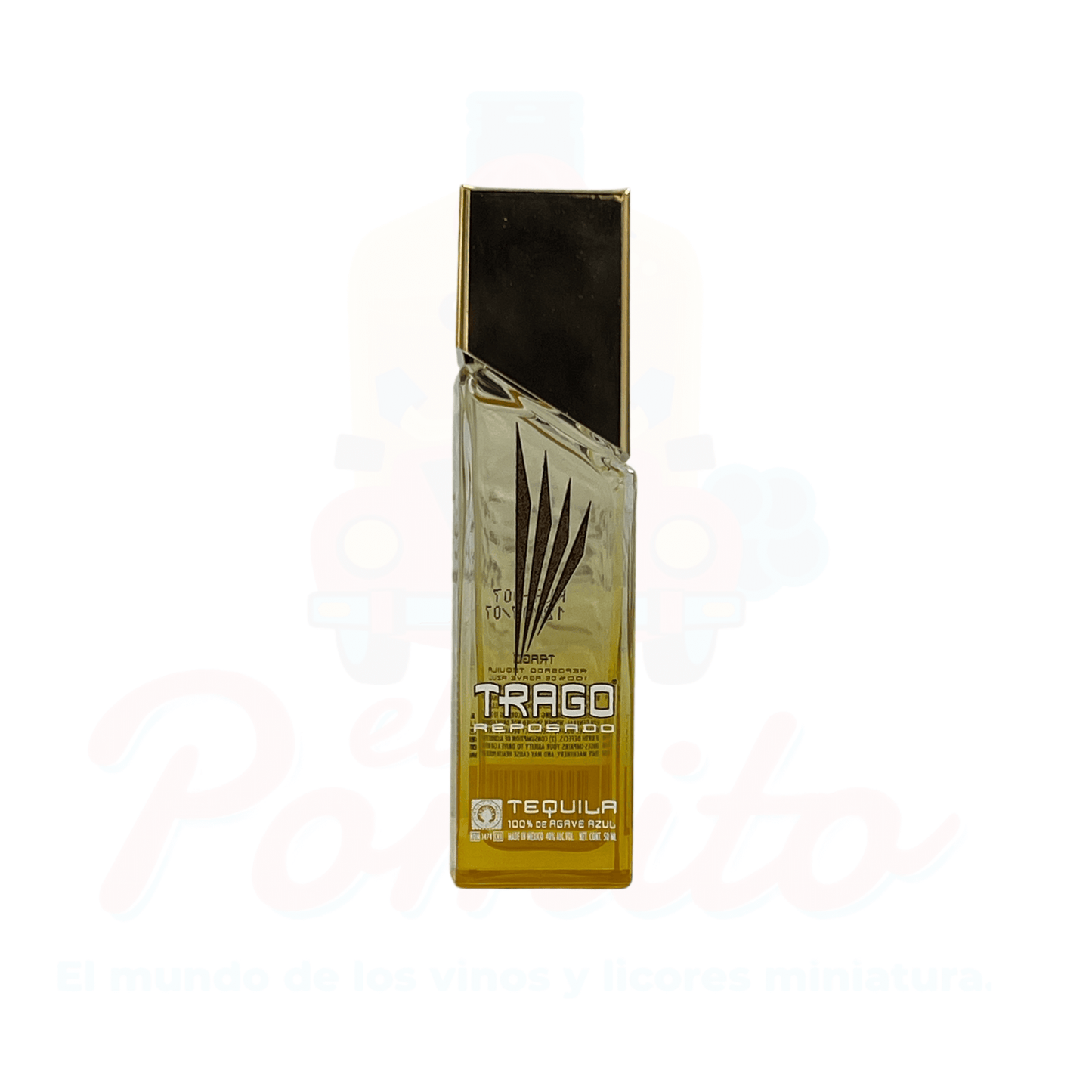 Mini Tequila Trago Reposado 50 ml.