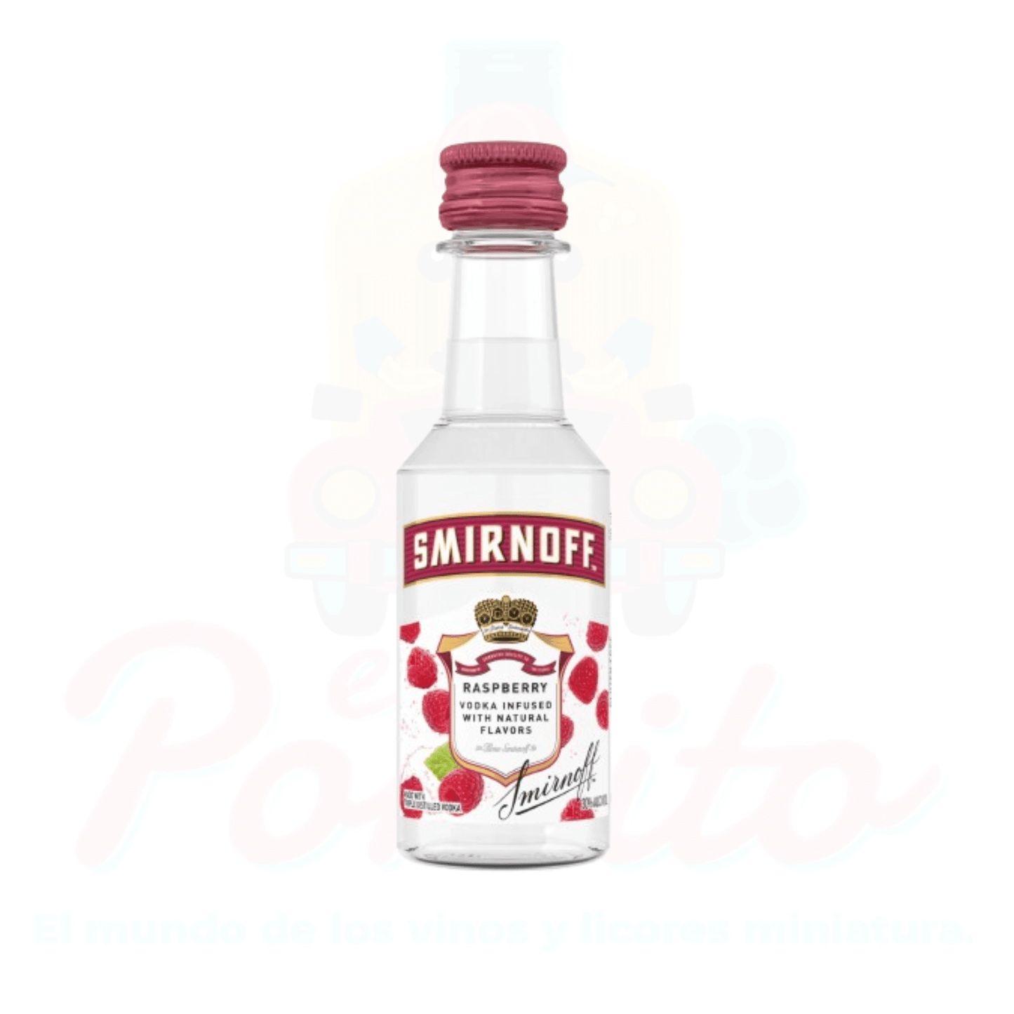 Mini Vodka Smirnoff Raspberry 50 ml.