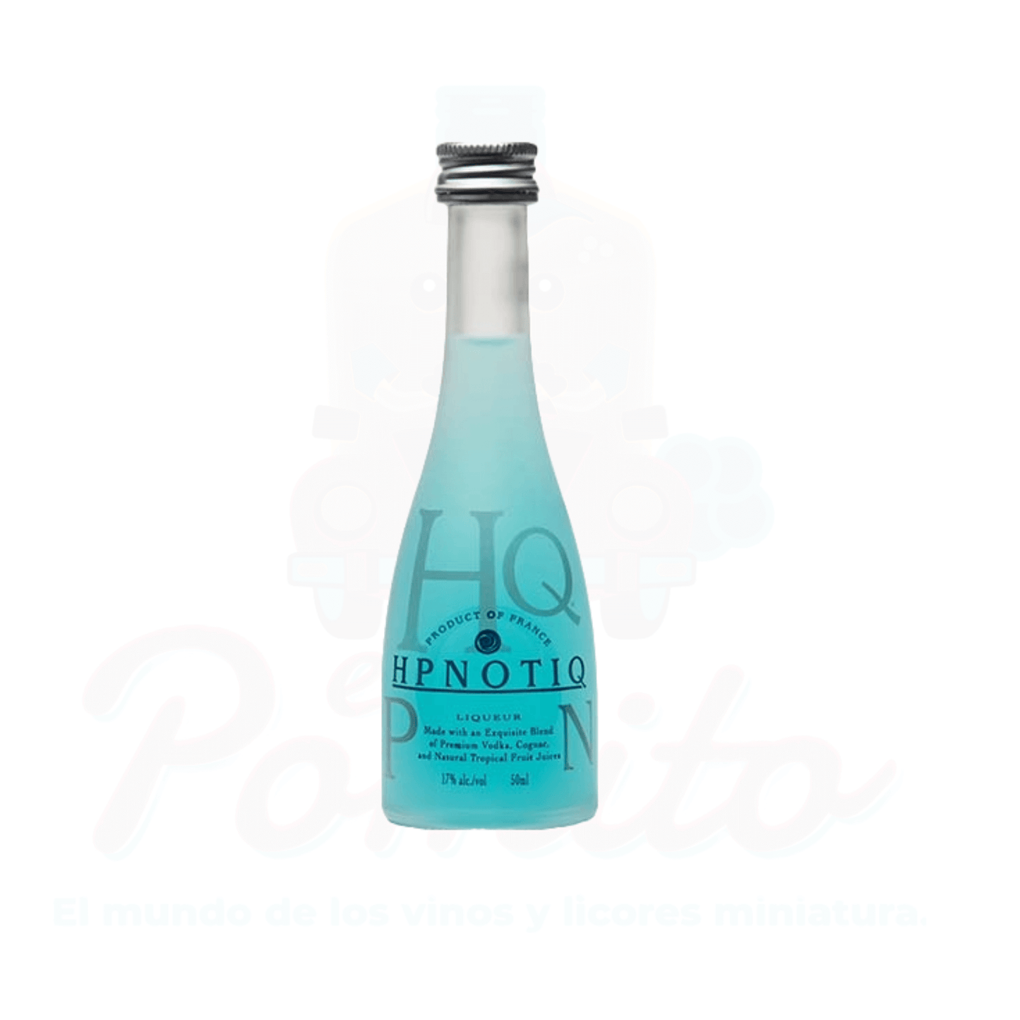 Mini Licor Hpnotiq 50 ml. Botella de Vidrio