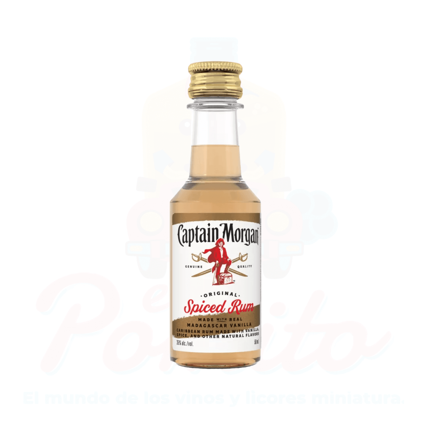 Mini Ron Captain Morgan Spiced 50ml.